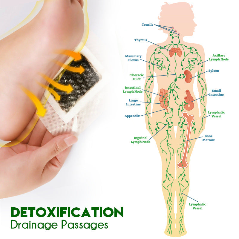 GFOUK™ Echtes Detox Lymphdrainage-Fußpads