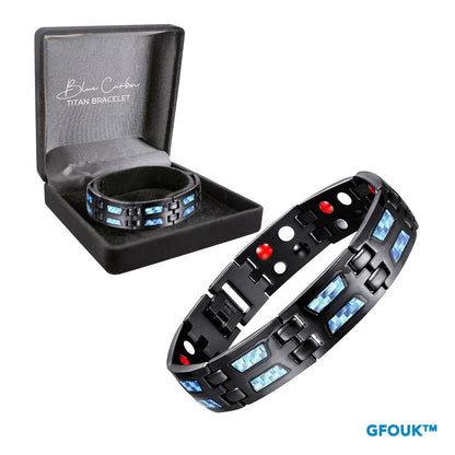 GFOUK™ Blau Carbon TitanArmband