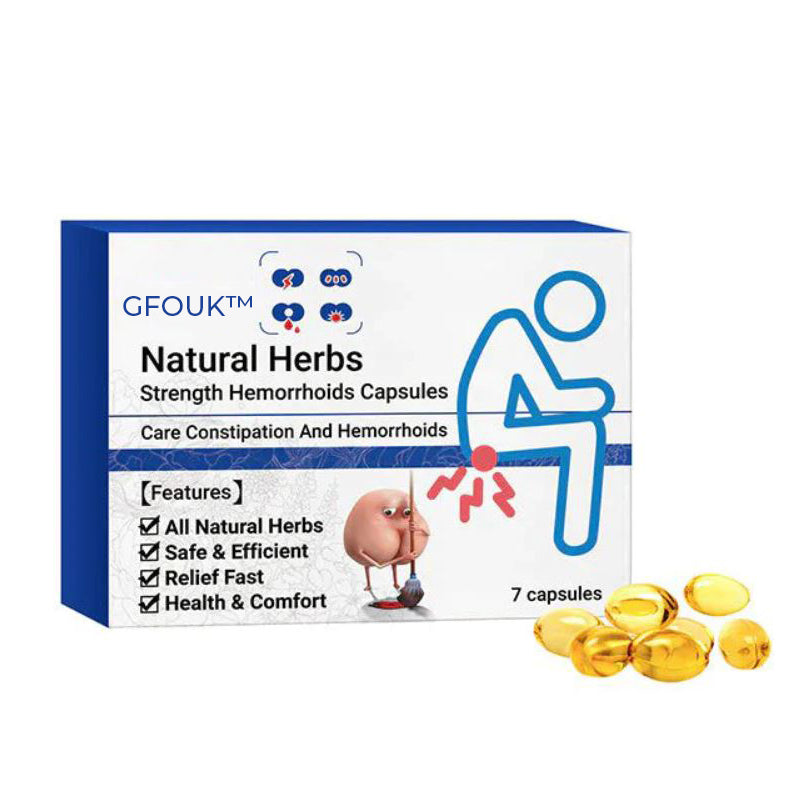 GFOUK™ PRO Natürliche pflanzliche Stärke Hämorrhoiden-Kapseln