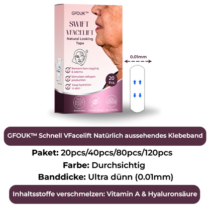 GFOUK™ Schnell VFacelift Natürlich aussehendes Klebeband